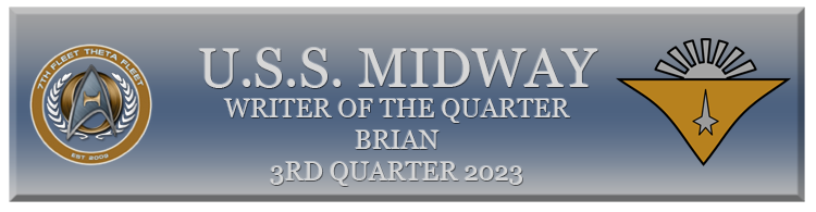 Theta Fleet Writer of the Quarter - Brian - 3rd Quarter 2023